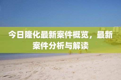 今日隆化最新案件概览，最新案件分析与解读