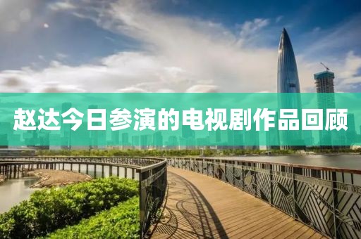 赵达今日参演的电视剧作品回顾