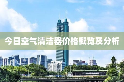今日空气清洁器价格概览及分析