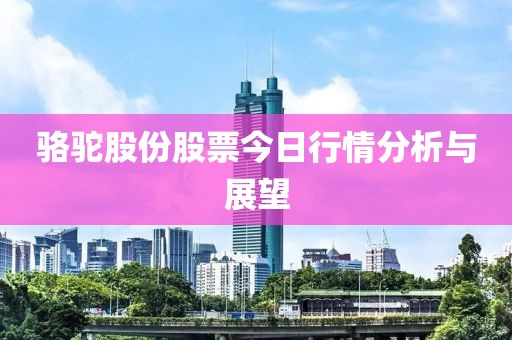 骆驼股份股票今日行情分析与展望