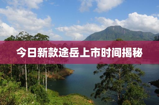 今日新款途岳上市时间揭秘