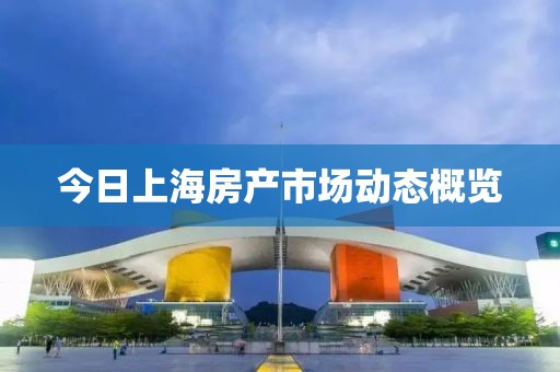 今日上海房产市场动态概览