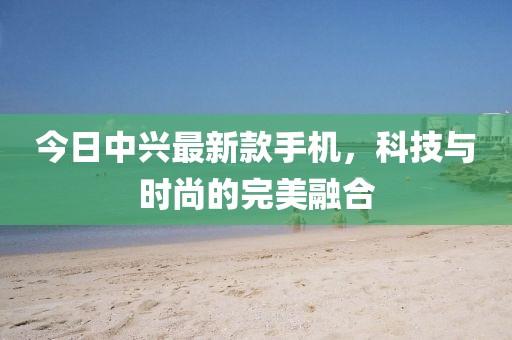 今日中兴最新款手机，科技与时尚的完美融合