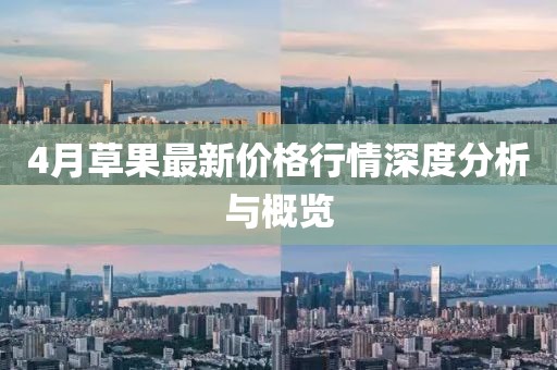 4月草果最新价格行情深度分析与概览