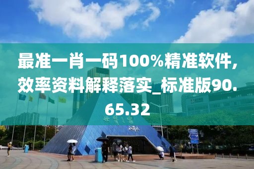 最准一肖一码100%精准软件,效率资料解释落实_标准版90.65.32