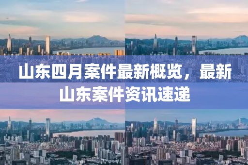 山东四月案件最新概览，最新山东案件资讯速递