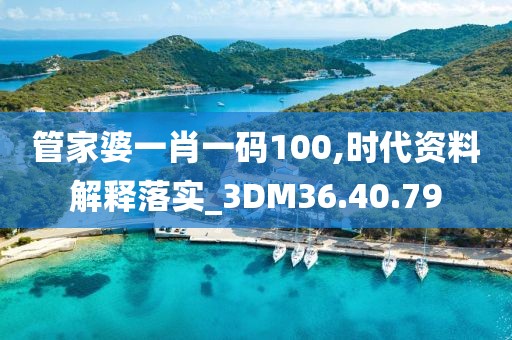 管家婆一肖一码100,时代资料解释落实_3DM36.40.79