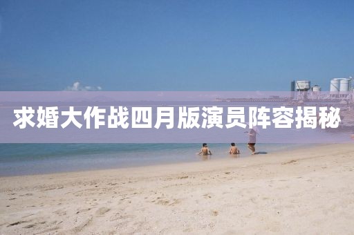 求婚大作战四月版演员阵容揭秘