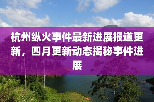 杭州纵火事件最新进展报道更新，四月更新动态揭秘事件进展