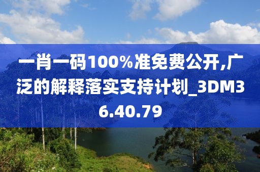 一肖一码100%准免费公开,广泛的解释落实支持计划_3DM36.40.79