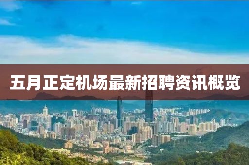 五月正定机场最新招聘资讯概览