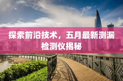 探索前沿技术，五月最新测漏检测仪揭秘