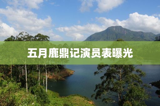五月鹿鼎记演员表曝光