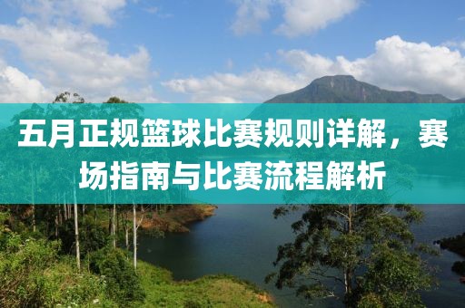 五月正规篮球比赛规则详解，赛场指南与比赛流程解析