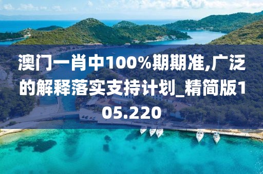 澳门一肖中100%期期准,广泛的解释落实支持计划_精简版105.220