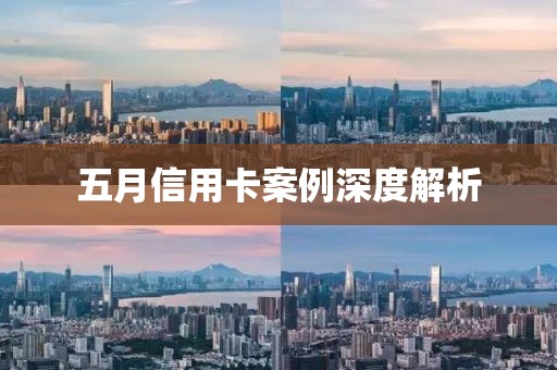五月信用卡案例深度解析