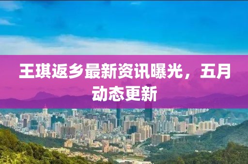 王琪返乡最新资讯曝光，五月动态更新