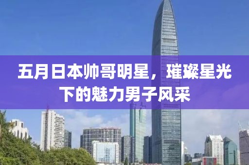 五月日本帅哥明星，璀璨星光下的魅力男子风采