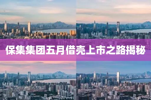保集集团五月借壳上市之路揭秘