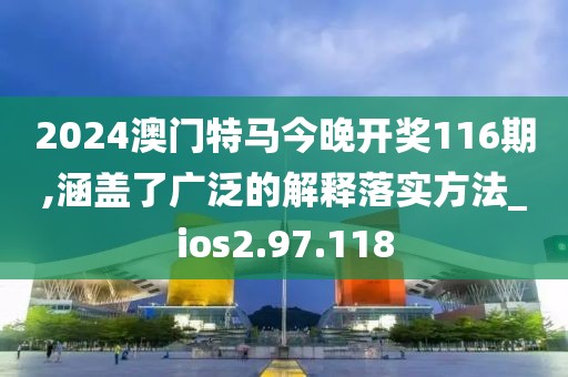 2024澳门特马今晚开奖116期,涵盖了广泛的解释落实方法_ios2.97.118