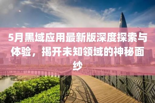 5月黑域应用最新版深度探索与体验，揭开未知领域的神秘面纱