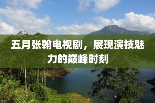 五月张翰电视剧，展现演技魅力的巅峰时刻
