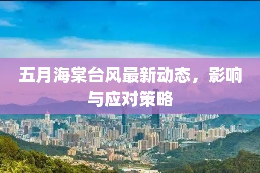 五月海棠台风最新动态，影响与应对策略