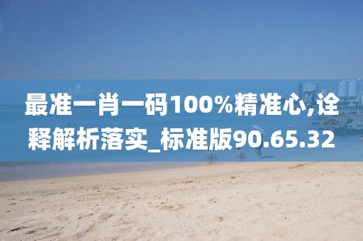 最准一肖一码100%精准心,诠释解析落实_标准版90.65.32