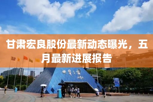 甘肃宏良股份最新动态曝光，五月最新进展报告
