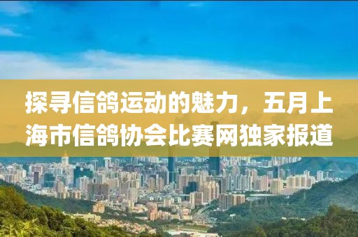 探寻信鸽运动的魅力，五月上海市信鸽协会比赛网独家报道