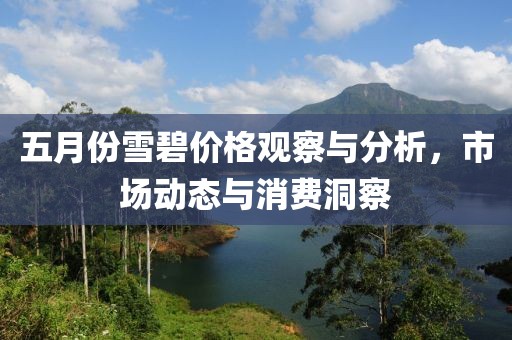 五月份雪碧价格观察与分析，市场动态与消费洞察