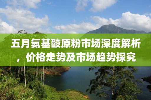 五月氨基酸原粉市场深度解析，价格走势及市场趋势探究