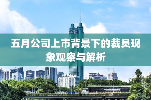 五月公司上市背景下的裁员现象观察与解析