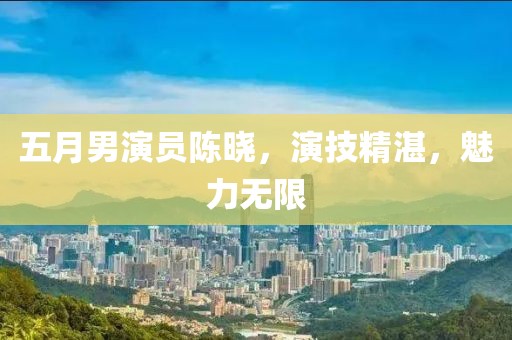 五月男演员陈晓，演技精湛，魅力无限