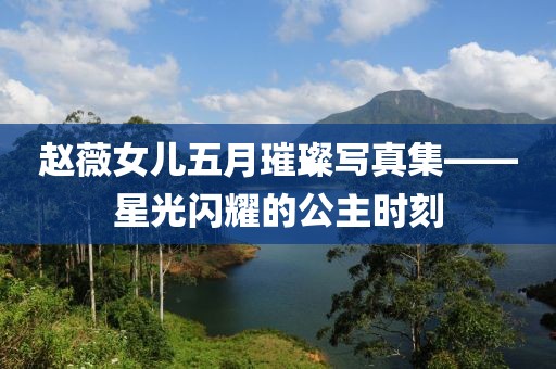 赵薇女儿五月璀璨写真集——星光闪耀的公主时刻