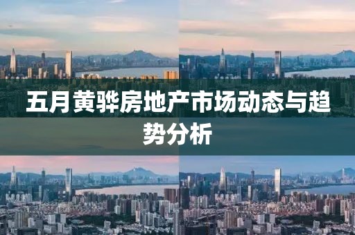 五月黄骅房地产市场动态与趋势分析