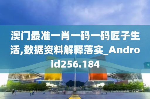 澳门最准一肖一码一码匠子生活,数据资料解释落实_Android256.184