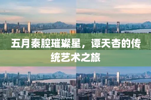 五月秦腔璀璨星，谭天杏的传统艺术之旅
