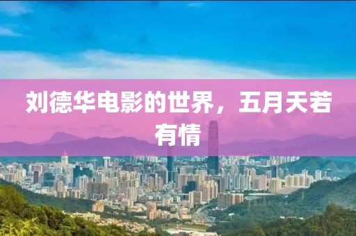 刘德华电影的世界，五月天若有情