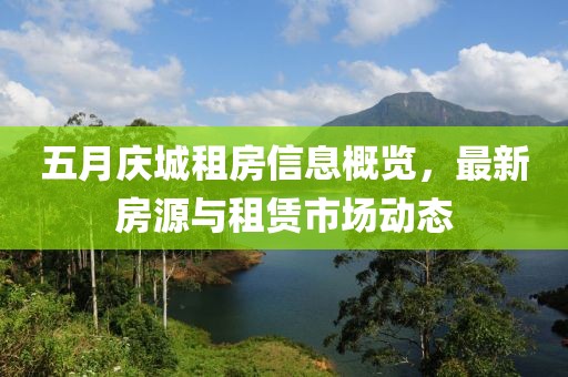 五月庆城租房信息概览，最新房源与租赁市场动态