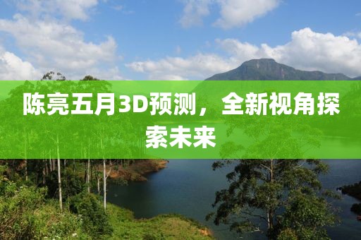 陈亮五月3D预测，全新视角探索未来