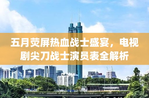 五月荧屏热血战士盛宴，电视剧尖刀战士演员表全解析