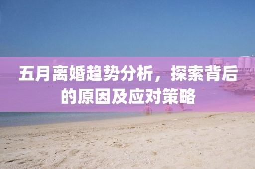 五月离婚趋势分析，探索背后的原因及应对策略