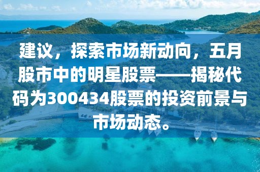 建议，探索市场新动向，五月股市中的明星股票——揭秘代码为300434股票的投资前景与市场动态。