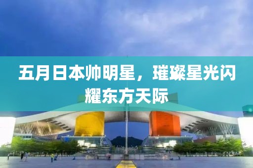 五月日本帅明星，璀璨星光闪耀东方天际