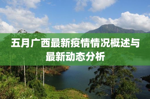 五月广西最新疫情情况概述与最新动态分析