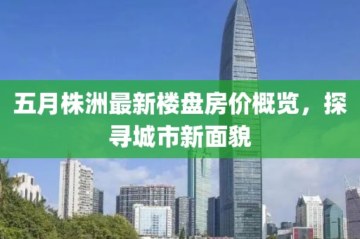 五月株洲最新楼盘房价概览，探寻城市新面貌