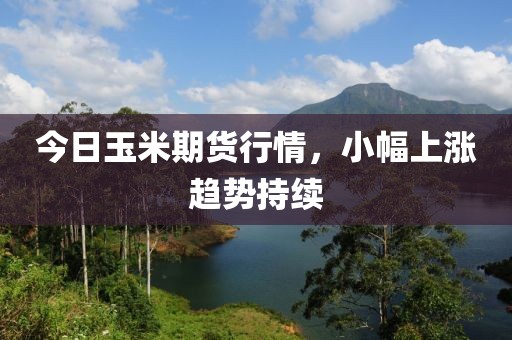 今日玉米期货行情，小幅上涨趋势持续