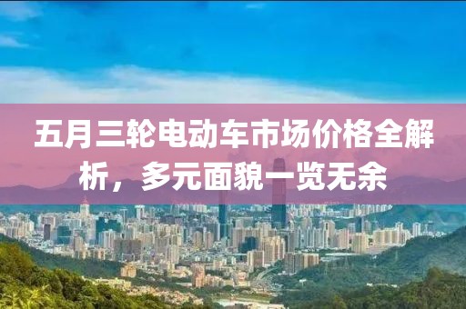 五月三轮电动车市场价格全解析，多元面貌一览无余