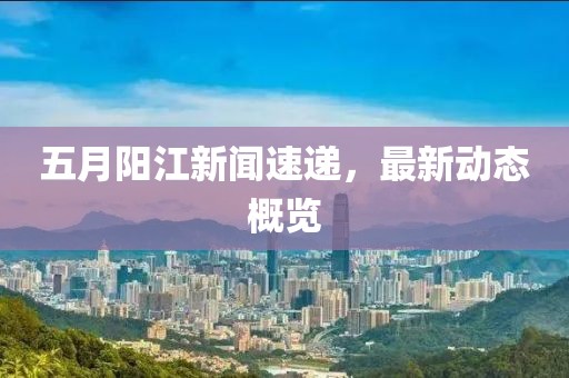 五月阳江新闻速递，最新动态概览